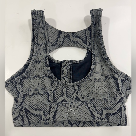 Varley Zip Sports Bra in Black Python Sz XS - Picture 5 of 12